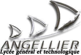 logo du lycée auguste angellier de dunkerque en noir et blanc